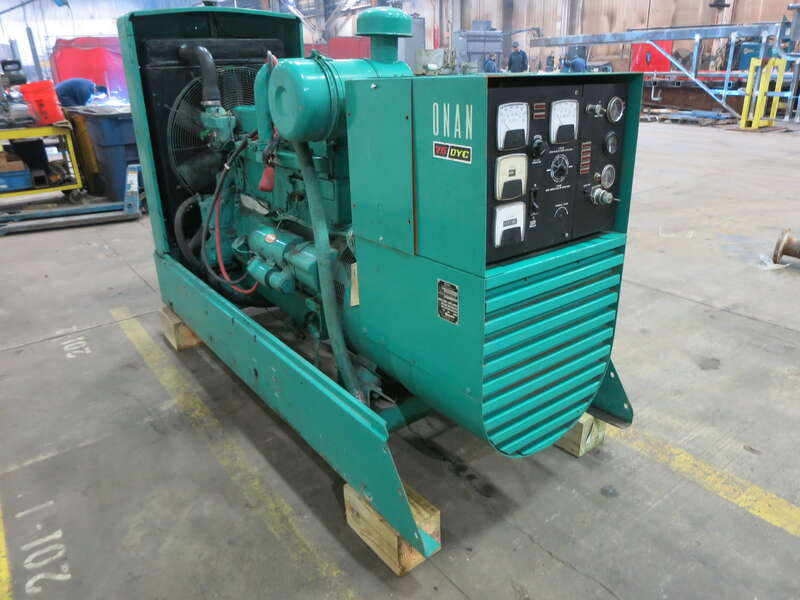 Used Onan 75ODYC Diesel Generator 619 Hrs 75 KW 4990 Price CSDG